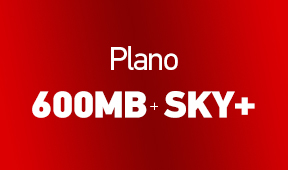 Fibra 600MB com SKY+